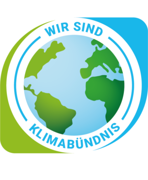 Wir sind Klimabündnis Signet