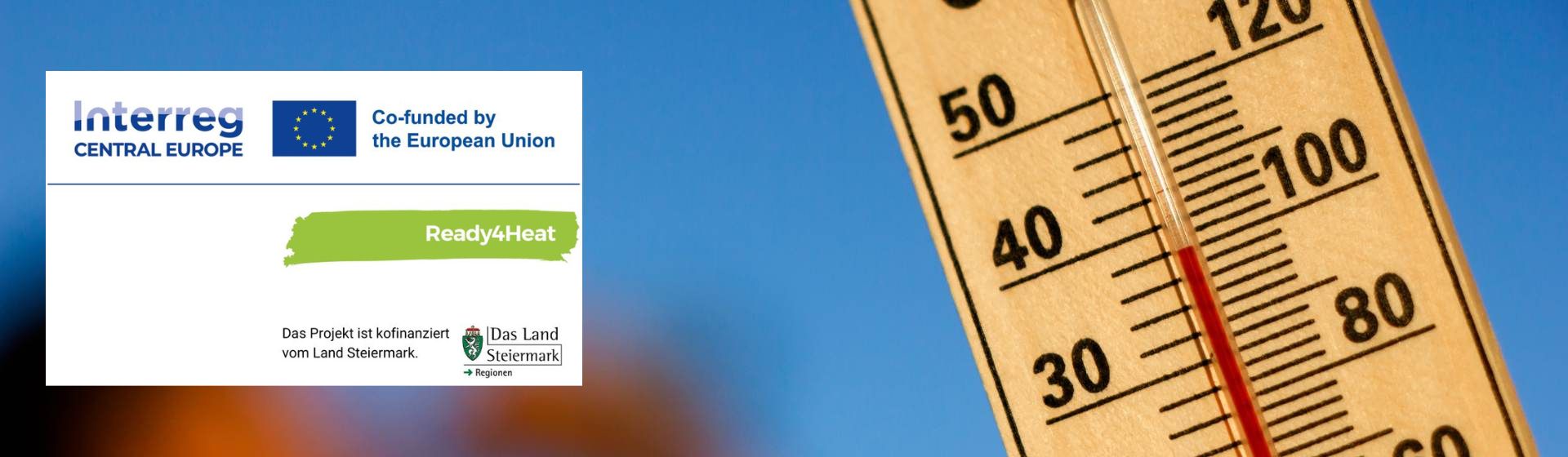 Ready4Heat mit Interreg Logo und Land Steiermark Logo