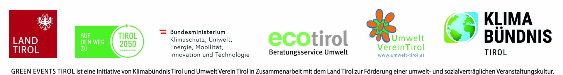 Green Events Tirol Logoleiste