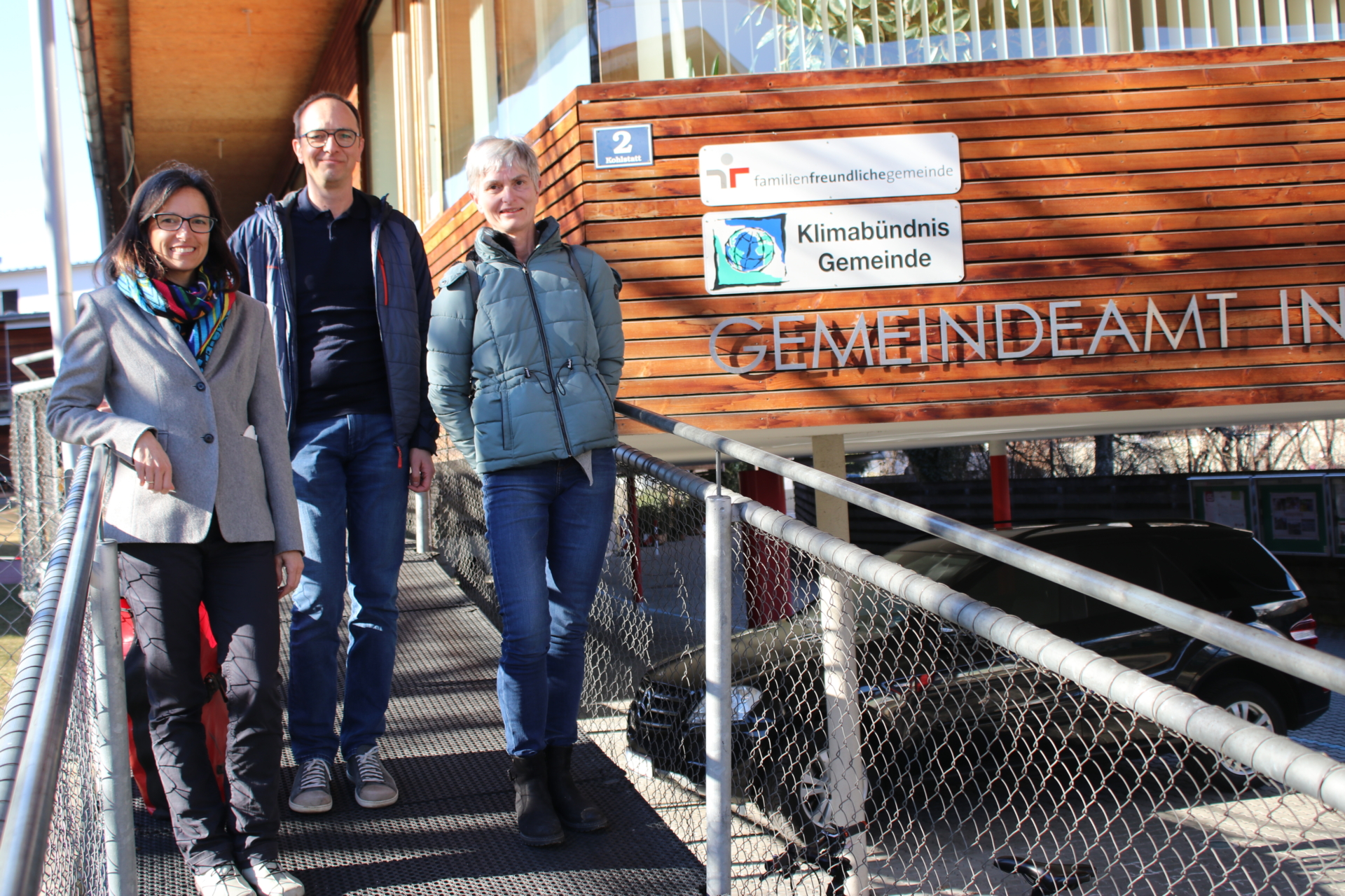 Gemeindevertreter:innen der Gemeinde Inzing beim Beitritt zum Klimabündnis