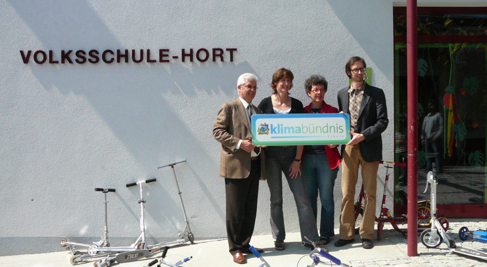 Klimabündnistafel Überreichung