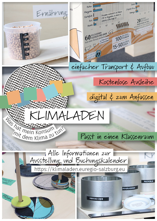 Bildzusammenschnitt Klimaladen (Flyer Frontpage)