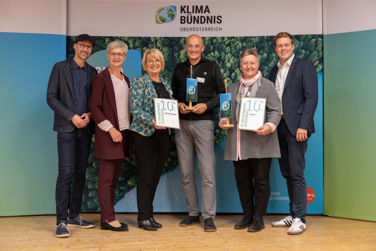 Auszeichnung Jubiläumsgemeinden OÖ Klimabündnistreffen 2025