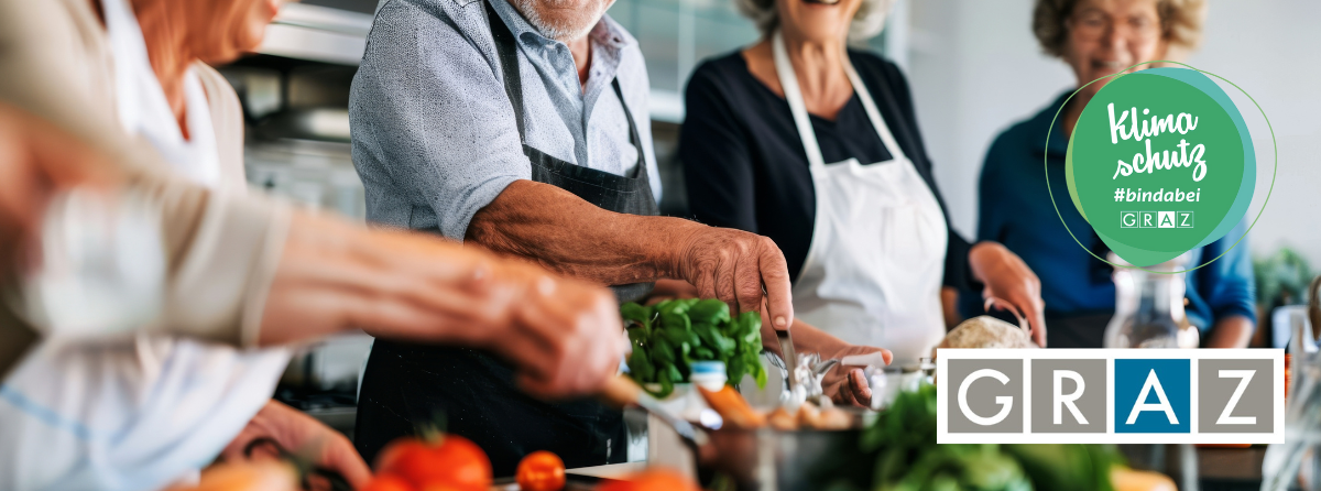 Menschen kochen gemeinsam