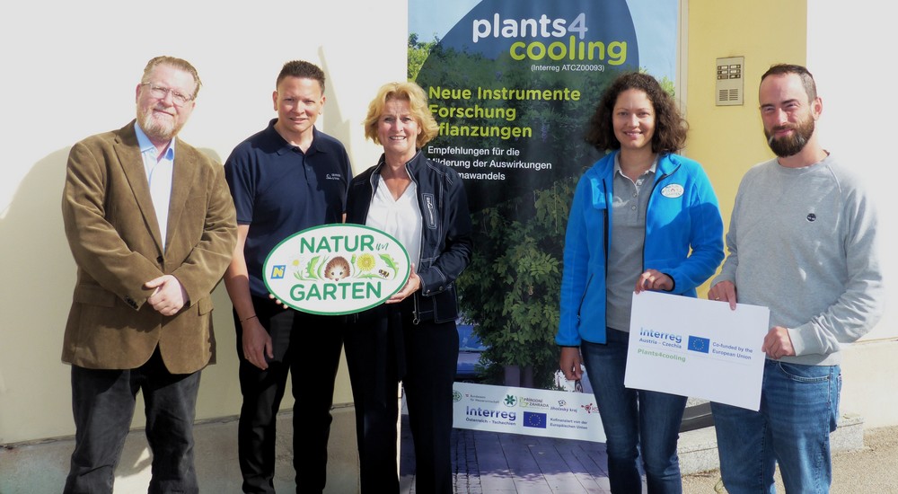 Vertreter:innen aus Eggenburg beim Projektstart Plants4cooling