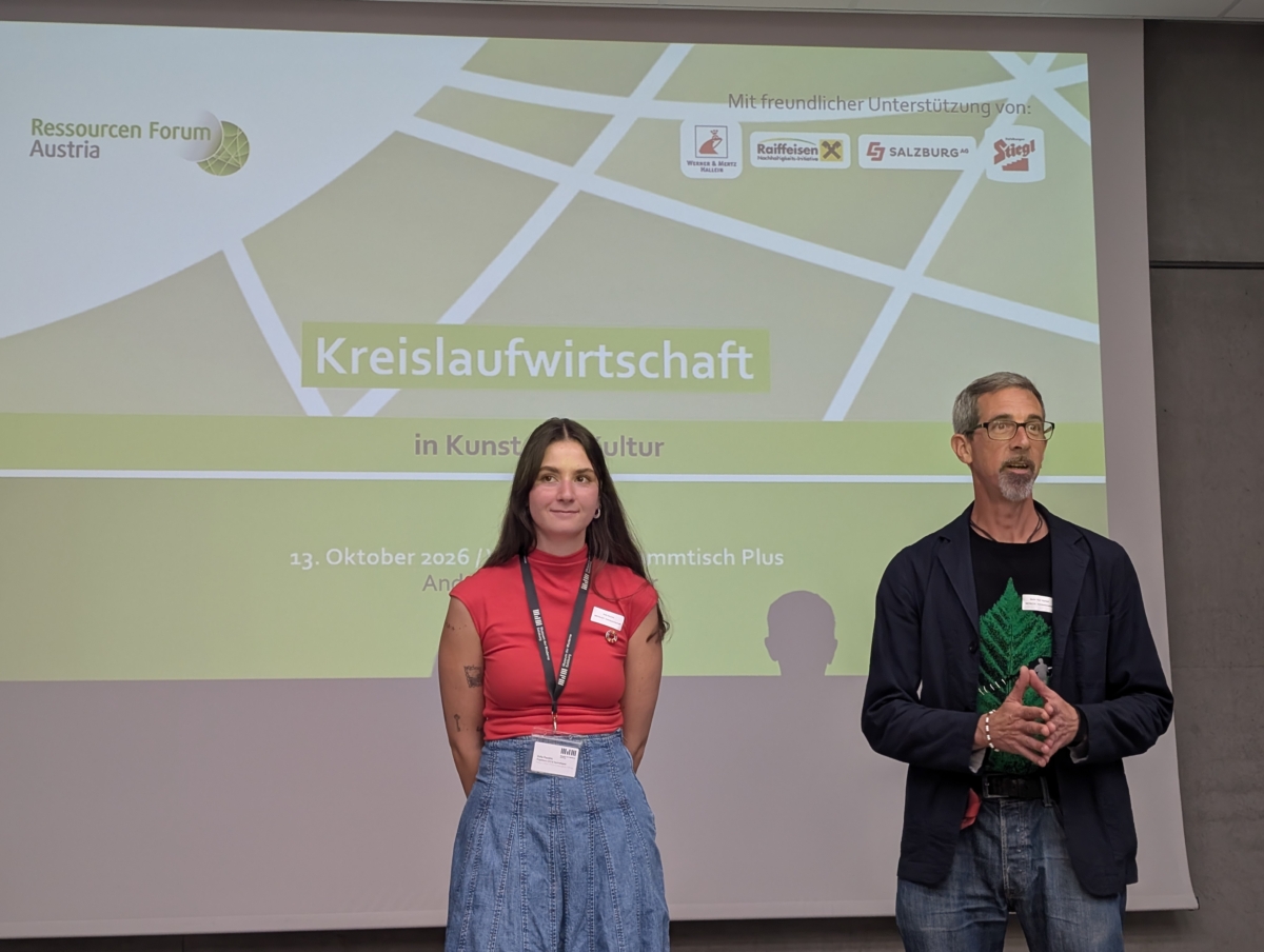 Begrüßung durch Sofia Rauzino (MdM) und Martin Signitzer (Klimabündnis)